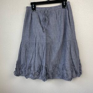 Studio Works Gray Midi Skirt Size M EUC